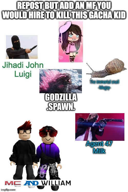 Gacha sucks | image tagged in mc,william,gacha | made w/ Imgflip meme maker