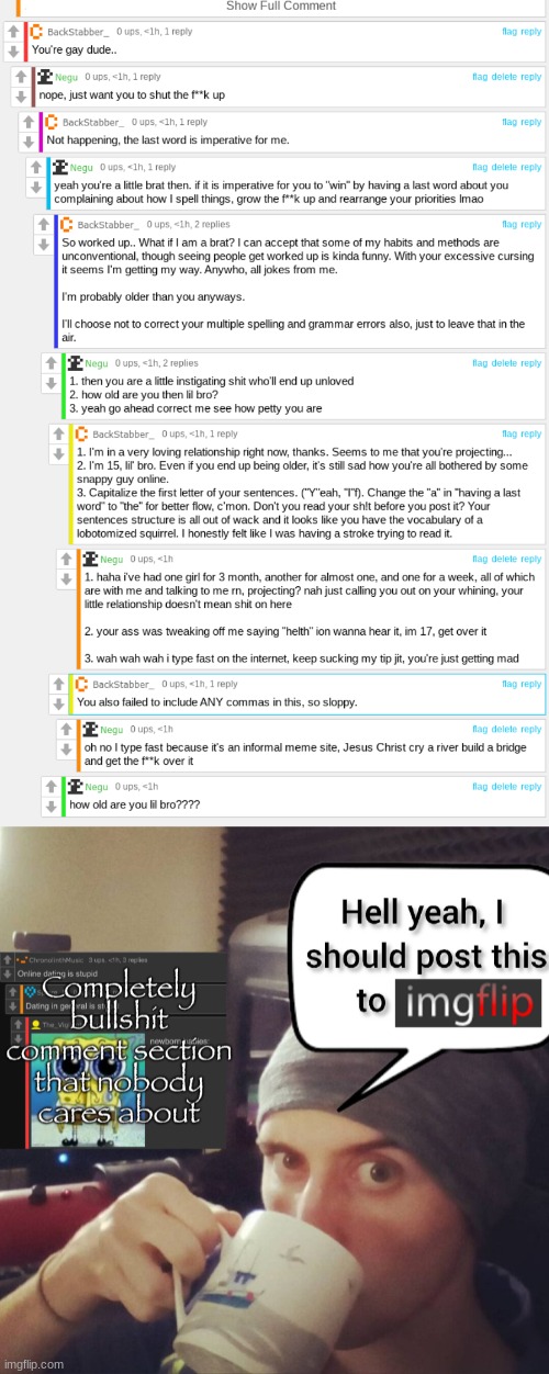 all of this because I spelt health like helth | image tagged in completely bullshit comment section that nobody cares about | made w/ Imgflip meme maker