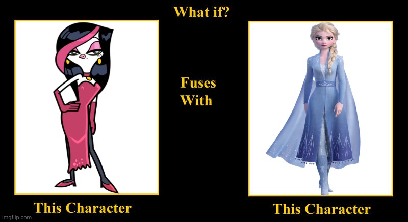 What if Pandora Fuses With Queen Elsa (2) | image tagged in what if fuses,chuck chicken,frozen,pandora,elsa,disney princess | made w/ Imgflip meme maker