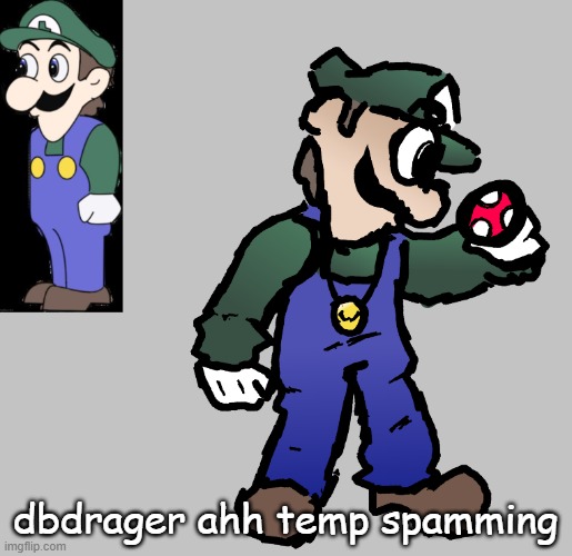 weegee | dbdrager ahh temp spamming | image tagged in weegee | made w/ Imgflip meme maker