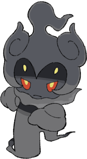 Marshadow running (Front View) Blank Meme Template