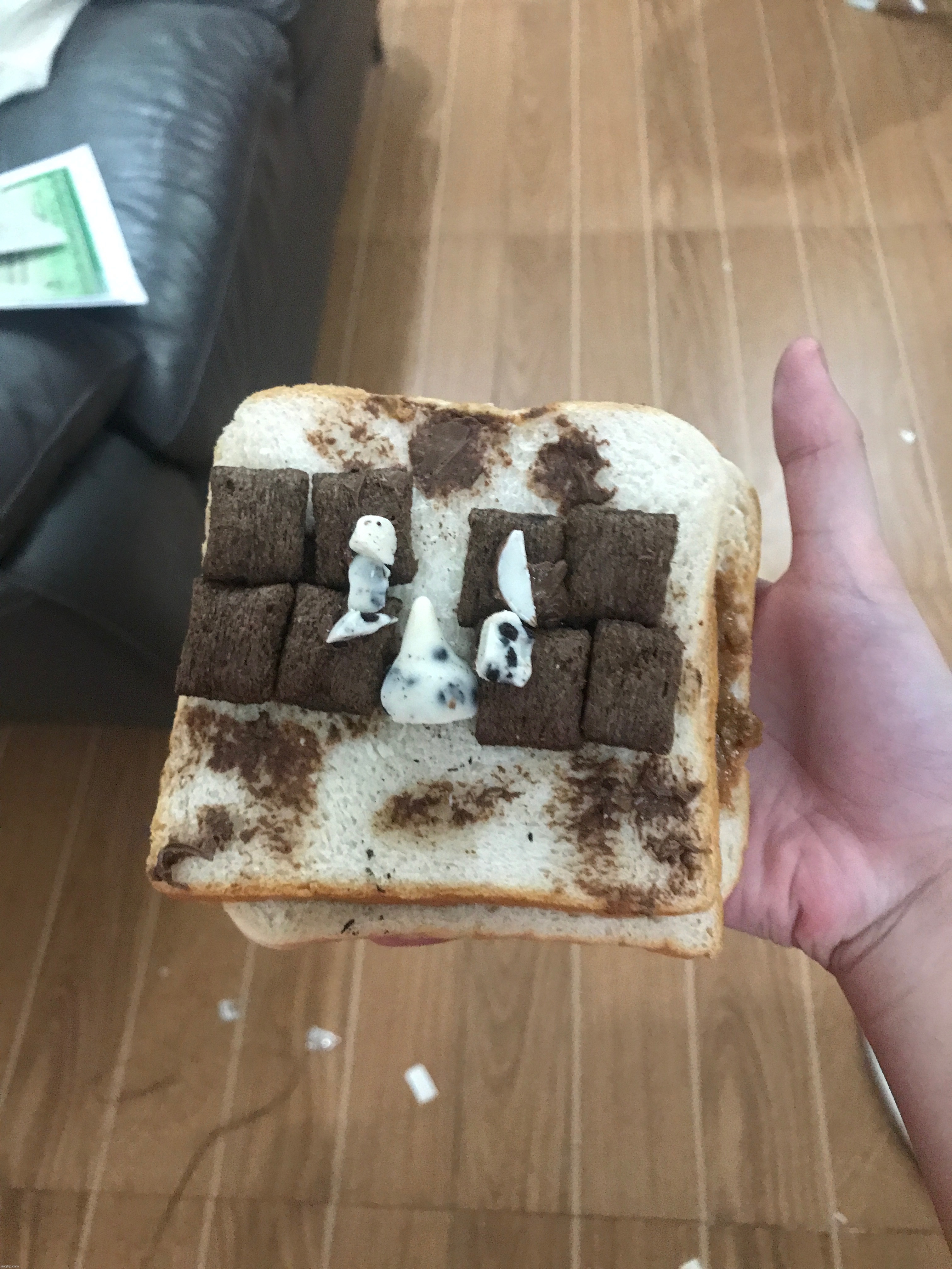 I made a Zerobot sandwich and ate it (first time doing culinary art) | made w/ Imgflip meme maker