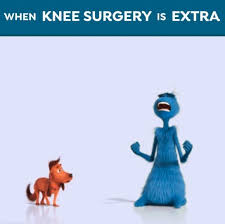 when knee surgery is extra Blank Meme Template