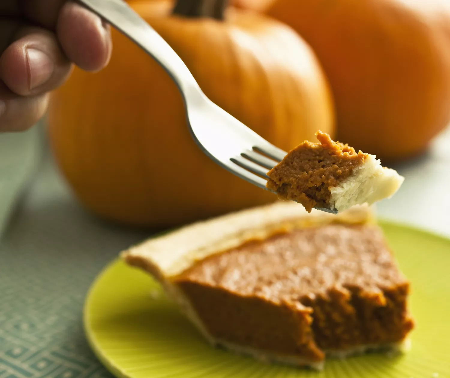 Eating Pumpkin Pie with Fork Blank Meme Template