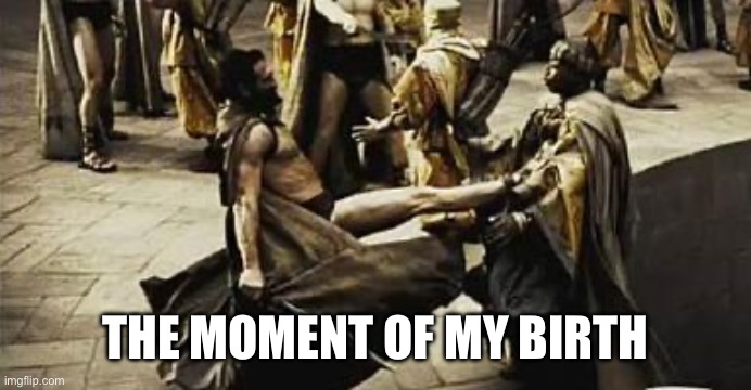 THE MOMENT OF MY BIRTH | image tagged in jokes,funny memes | made w/ Imgflip meme maker