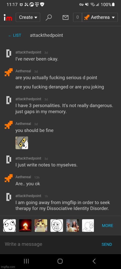 I don't think d point was kidding or maybe im stupid | made w/ Imgflip meme maker