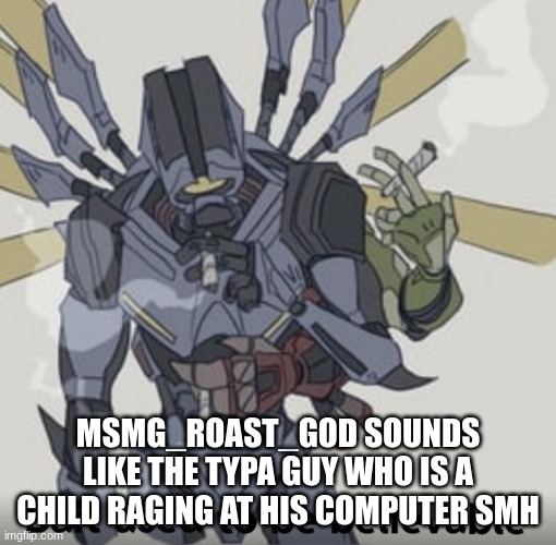 Bait used to be believable | MSMG_ROAST_GOD SOUNDS LIKE THE TYPA GUY WHO IS A CHILD RAGING AT HIS COMPUTER SMH | image tagged in bait used to be believable | made w/ Imgflip meme maker