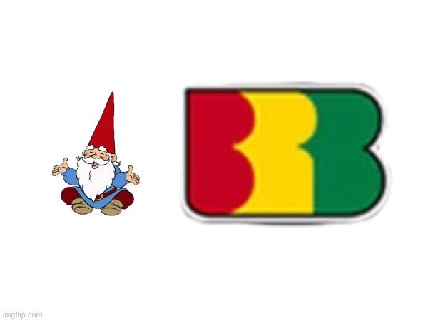 David the Gnome And The BRB International Logo | image tagged in 80s,nostalgia,nickelodeon,gnomes,gnome,cartoons | made w/ Imgflip meme maker