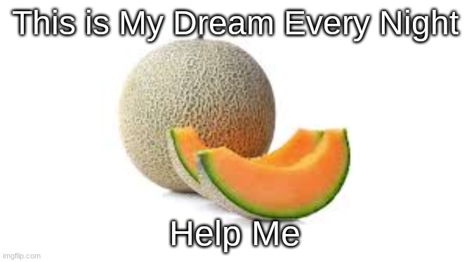 Yahiamice Cantaloupe | This is My Dream Every Night; Help Me | image tagged in yahiamice cantaloupe | made w/ Imgflip meme maker