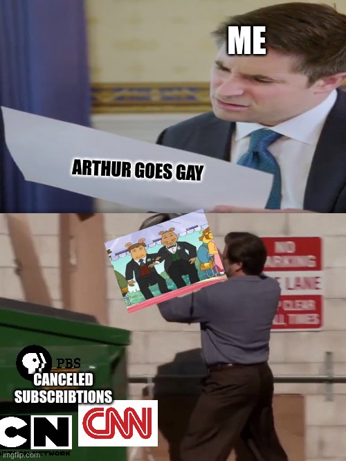 Arthurs gay meme | ME; ARTHUR GOES GAY; CANCELED SUBSCRIBTIONS | image tagged in memes,arthur meme,funny memes | made w/ Imgflip meme maker