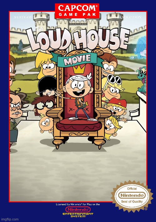 *TLH Movie (NES Box Art - Capcom) | image tagged in the loud house,nickelodeon,lori loud,lincoln loud,nintendo,capcom | made w/ Imgflip meme maker