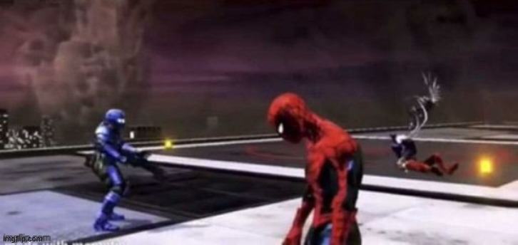 sad spiderman still image | image tagged in sad spiderman still image | made w/ Imgflip meme maker