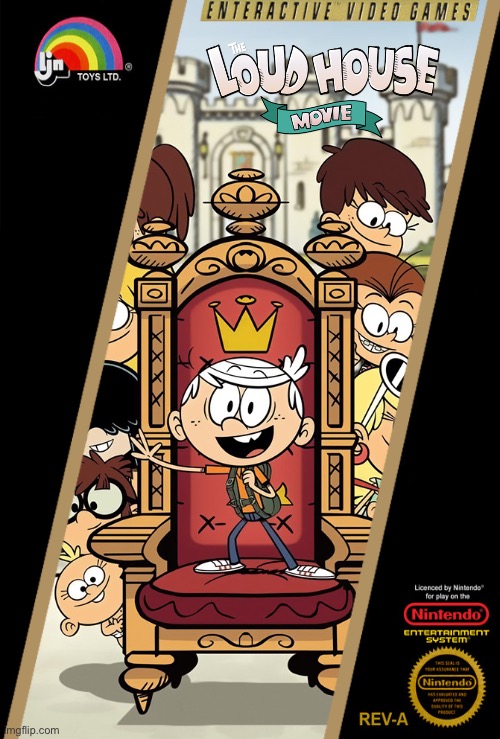 *TLH Movie (NES Box Art - LJN) (Ver. 2) | image tagged in the loud house,nickelodeon,lori loud,lincoln loud,nintendo,nostalgia | made w/ Imgflip meme maker