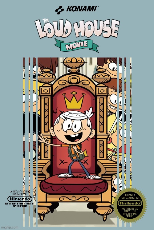 *TLH Movie (NES Box Art - Konami) | image tagged in the loud house,nickelodeon,lori loud,lincoln loud,nintendo,konami | made w/ Imgflip meme maker