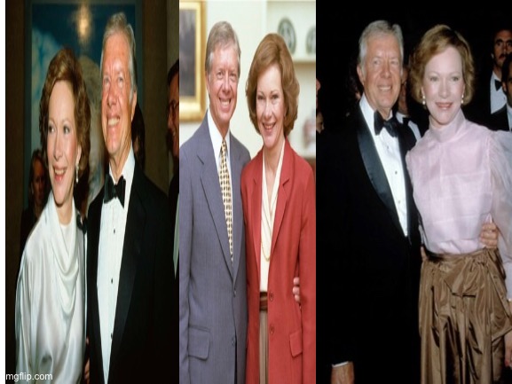 U.S. President Jimmy Carter with his wife, Rosalynn Carter :) | image tagged in jimmy carter | made w/ Imgflip meme maker