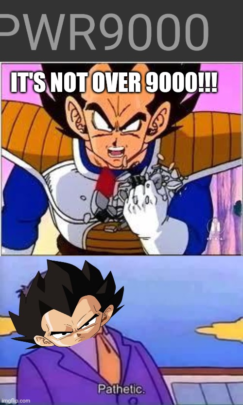 IT'S NOT OVER 9000!!! | image tagged in its over 9000,skinner pathetic | made w/ Imgflip meme maker