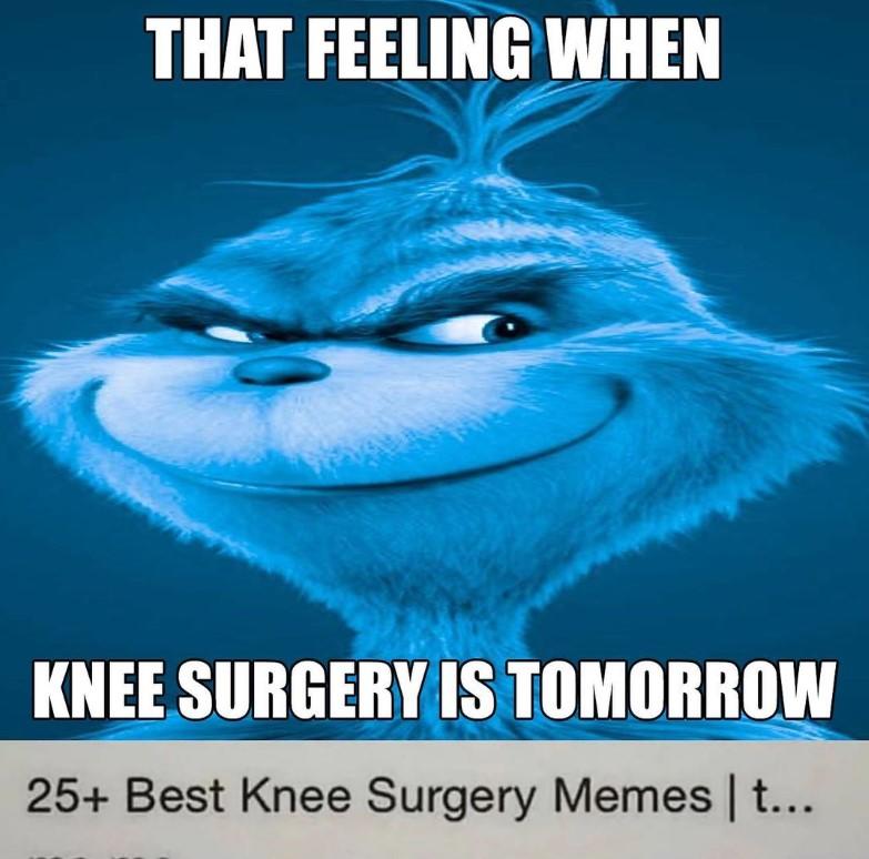 Knee Surgery Blank Meme Template