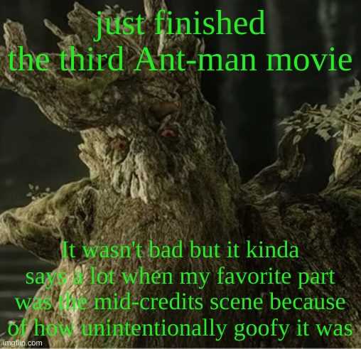 thankfully I can watch gotg 3 after this | just finished the third Ant-man movie; It wasn't bad but it kinda says a lot when my favorite part was the mid-credits scene because of how unintentionally goofy it was | image tagged in hecate | made w/ Imgflip meme maker