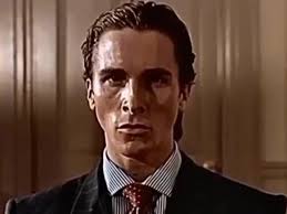 Patrick Bateman stare Blank Meme Template