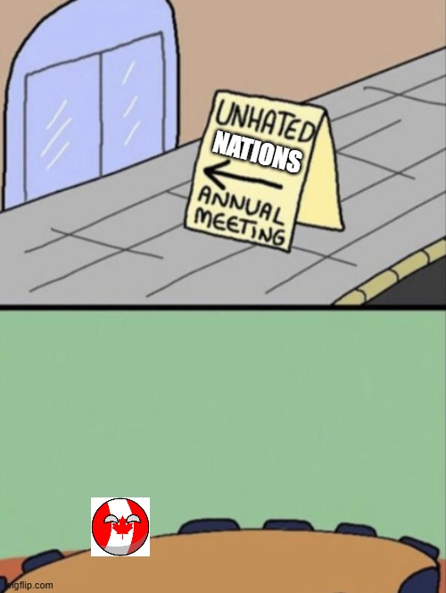 canada | NATIONS | image tagged in unhated blank annual meeting | made w/ Imgflip meme maker