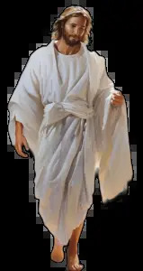 High Quality Jesus walking with Transparency Blank Meme Template