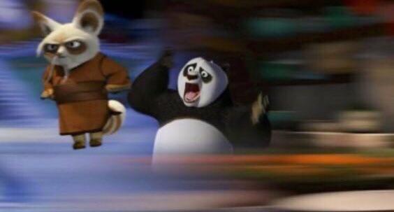 Kung fu panda Shifu too quick Blank Meme Template