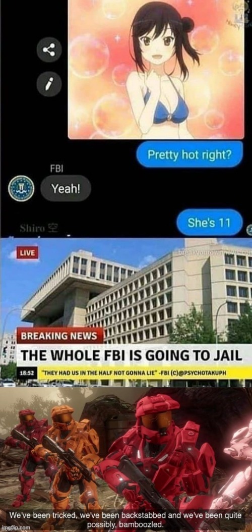 The only way to defeat an Fbi agent | image tagged in anime,memes,why are you reading this,why are you reading the tags,why,minorities | made w/ Imgflip meme maker