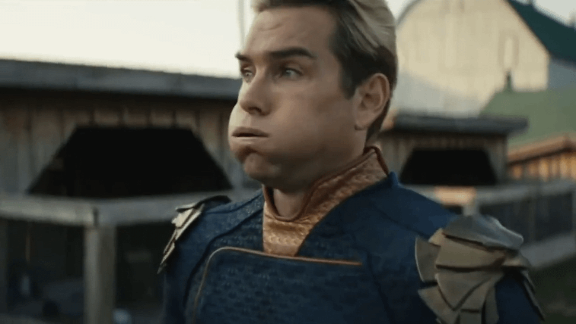 Homelander cheeks Blank Meme Template