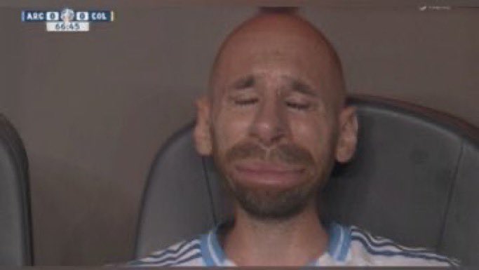 Messi crying Argentina Blank Meme Template