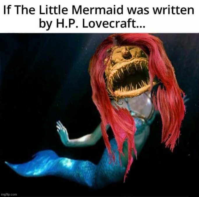 Little mermaid | image tagged in cursed image | made w/ Imgflip meme maker