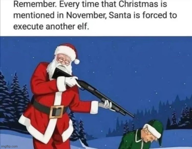 GUYS DONT TALK ABOUT IT | image tagged in poor derik,santa,bad santa,christmas,nnn | made w/ Imgflip meme maker