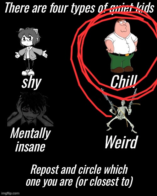 I'm also the clever kid | image tagged in four types of quiet kid | made w/ Imgflip meme maker