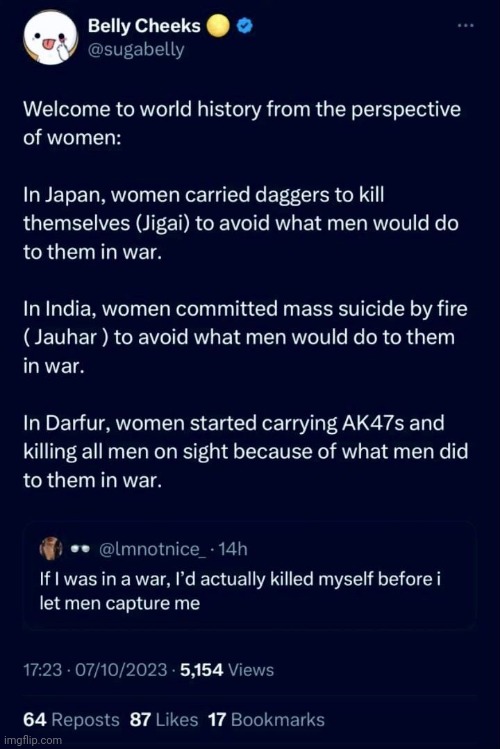 And people call war honorable. | image tagged in war,women vs men,barbarism,animals,way to go darfur | made w/ Imgflip meme maker