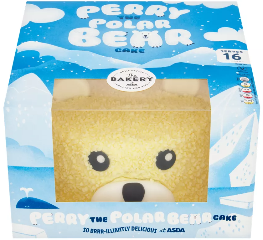 Perry The Polar Bear Asda Cake Blank Meme Template