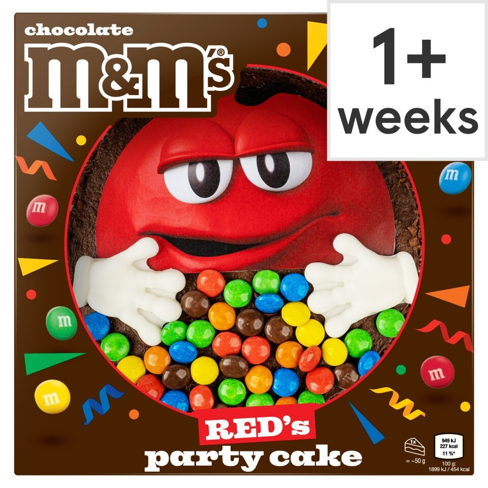 M&M's Red's Party Asda Cake Blank Meme Template