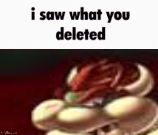 i saw what you deleted | image tagged in i saw what you deleted | made w/ Imgflip meme maker