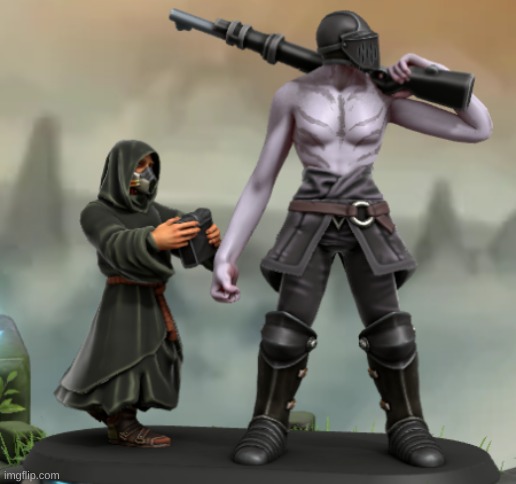 Finished with the ammunition monk | made w/ Imgflip meme maker