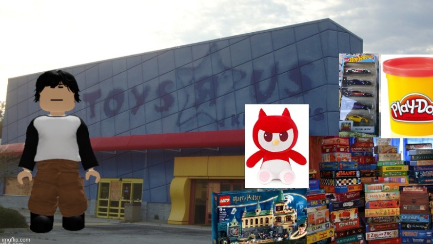 meng cho shoplifts an abandoned toys r us | made w/ Imgflip meme maker