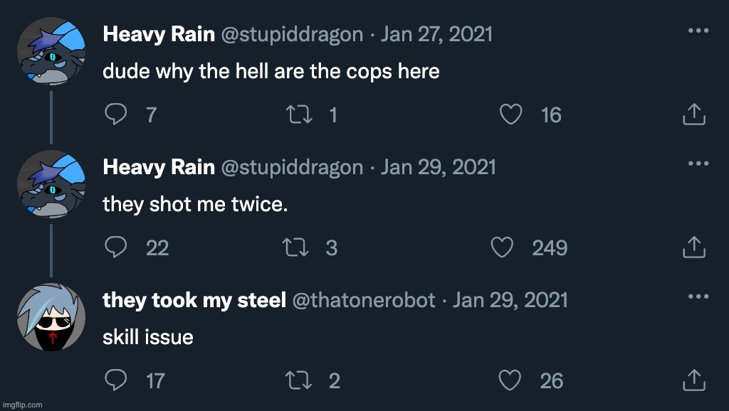 stupid fucking lore dump in the form of a stupid fucking twitter thread | made w/ Imgflip meme maker