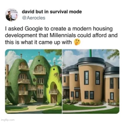 millennial construction | image tagged in avocado,latte,coffee | made w/ Imgflip meme maker