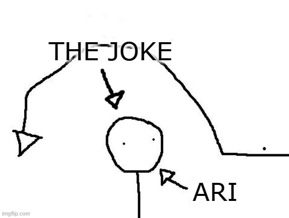 joke over you | THE JOKE ARI | image tagged in joke over you,ari,reaction | made w/ Imgflip meme maker