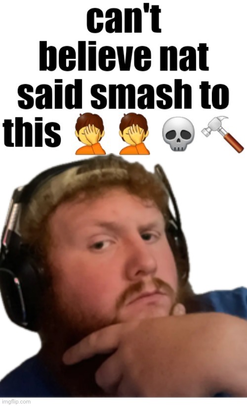 Can’t believe nat said smash to this | image tagged in can t believe nat said smash to this | made w/ Imgflip meme maker