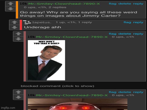 Here’s another comment I got on one of my images | made w/ Imgflip meme maker