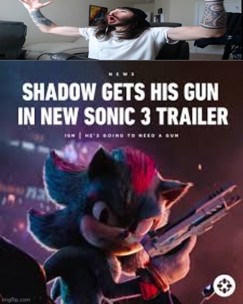 FUCK YES | image tagged in sonic the hedgehog,sonic,shadow the hedgehog,guns,ballsack | made w/ Imgflip meme maker