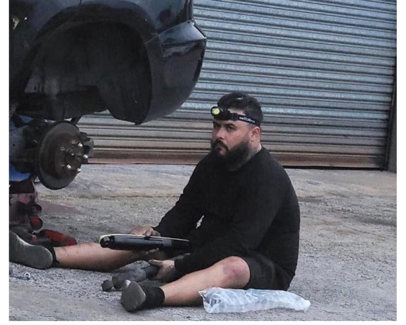 Tired mechanic Blank Meme Template