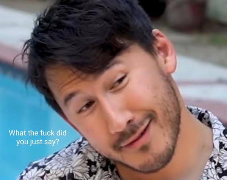 Markiplier What Did You Just Say To Me? Blank Meme Template