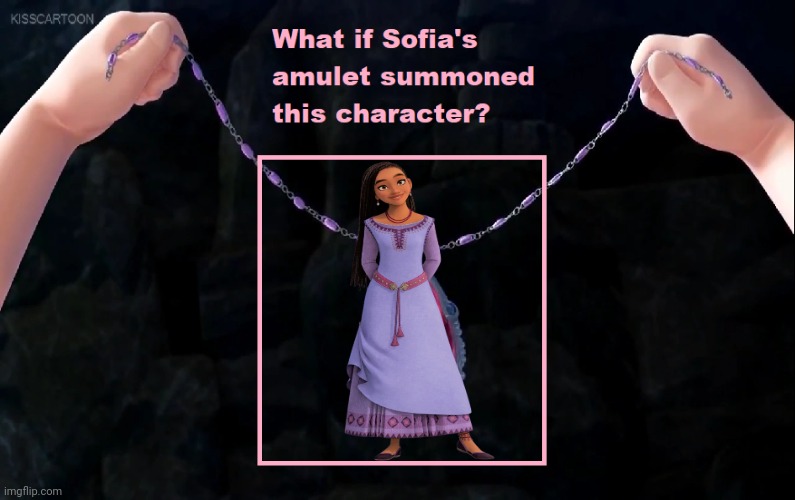 Sofia's Amulet Summoned Asha | image tagged in what if sofia's amulet summoned this character,asha,wish,disney princess,sofia the first,amulet | made w/ Imgflip meme maker