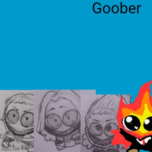 Goober  | Goober | image tagged in blank weezer blue album edit | made w/ Imgflip meme maker