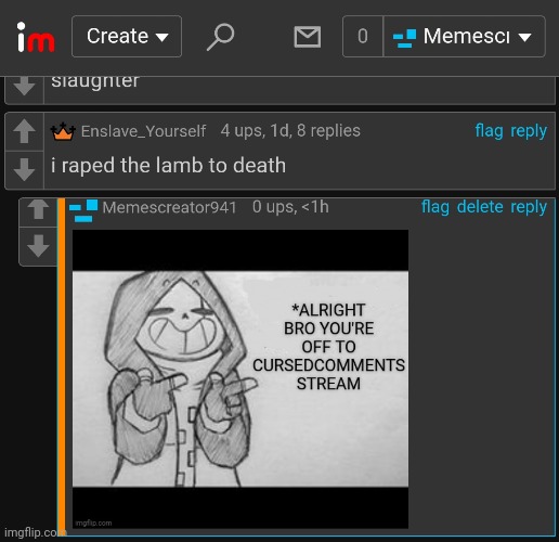 Cursedcomment bruh | image tagged in cursed comments,wtf | made w/ Imgflip meme maker