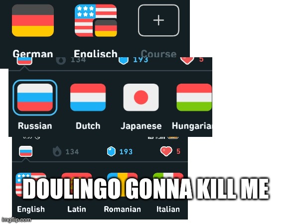 DOULINGO GONNA KILL ME | made w/ Imgflip meme maker